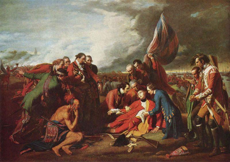 Benjamin West The Death of General Wolfe, oil painting image